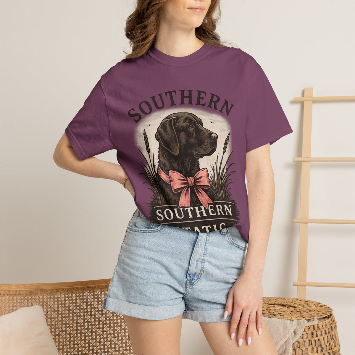 Southern Static Labrador Graphic T-Shirt — Vintage Dog Tee