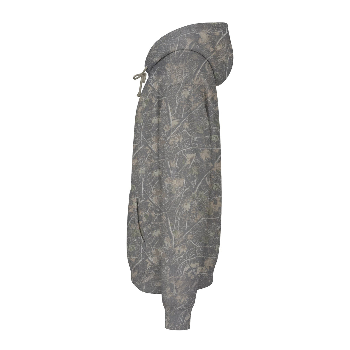 Southern Static Camo Hoodie — Outdoor Hunting Hoodie with Orange Logo
