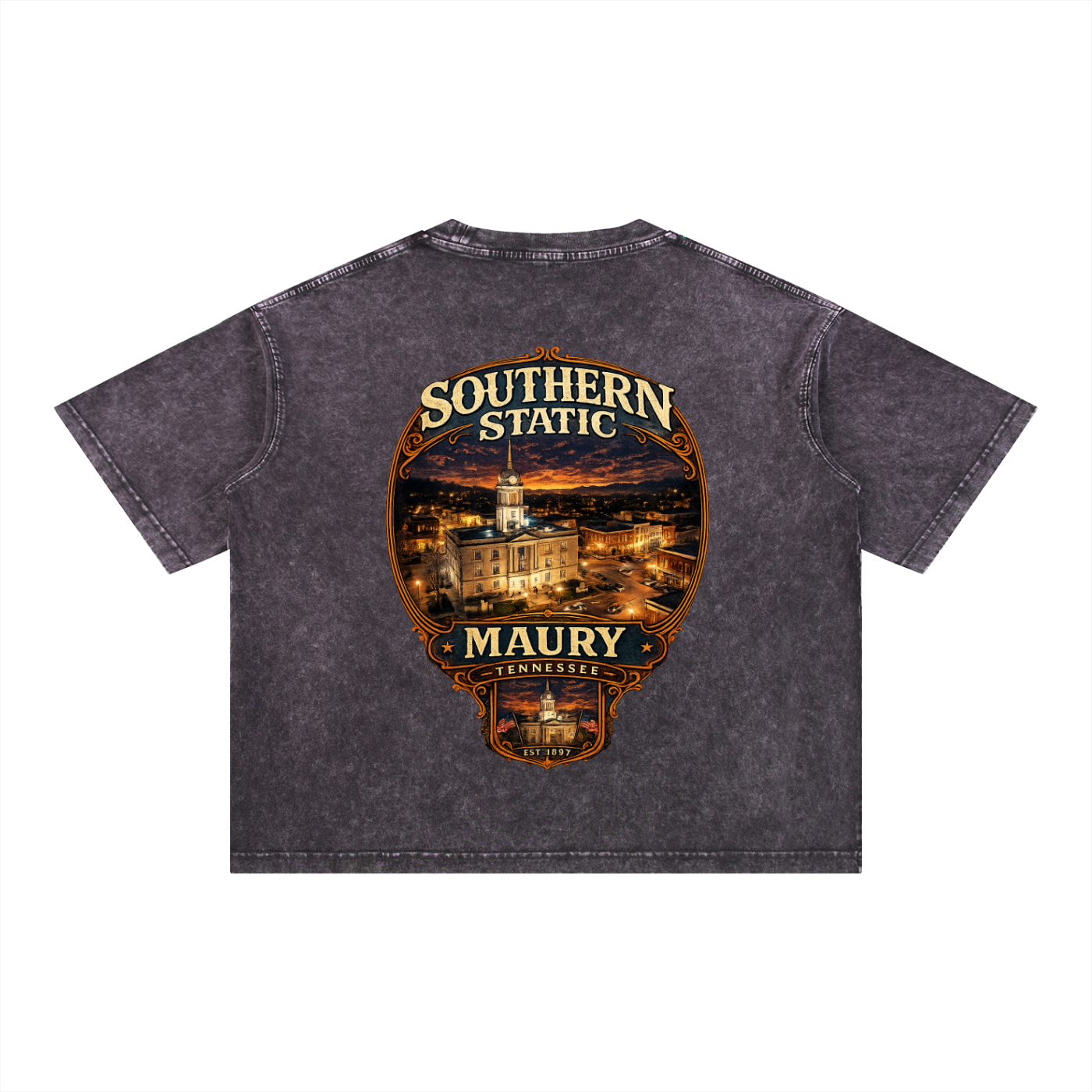 Mineral Wash Boxy Cotton T-Shirt