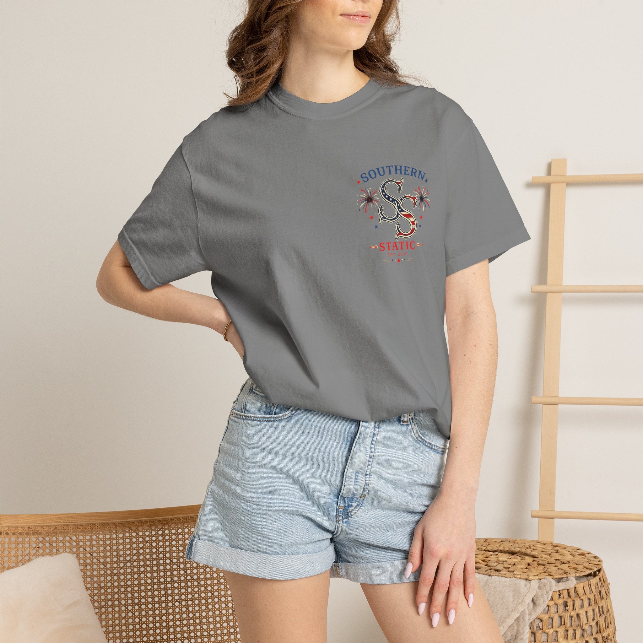Women’s Southern Static Patriotic T-Shirt