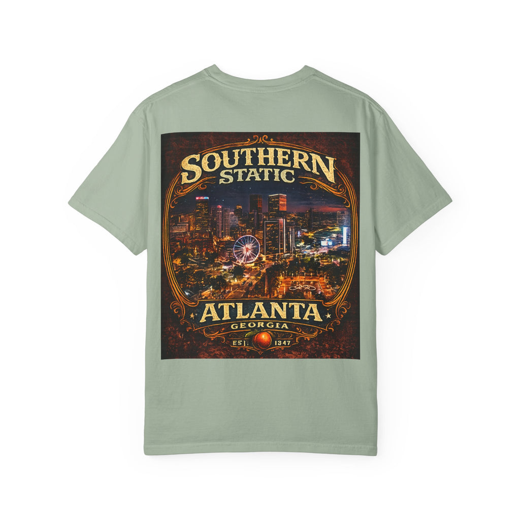 Atlanta Nightscape T-Shirt — Southern Static Vintage Cityscape Tee
