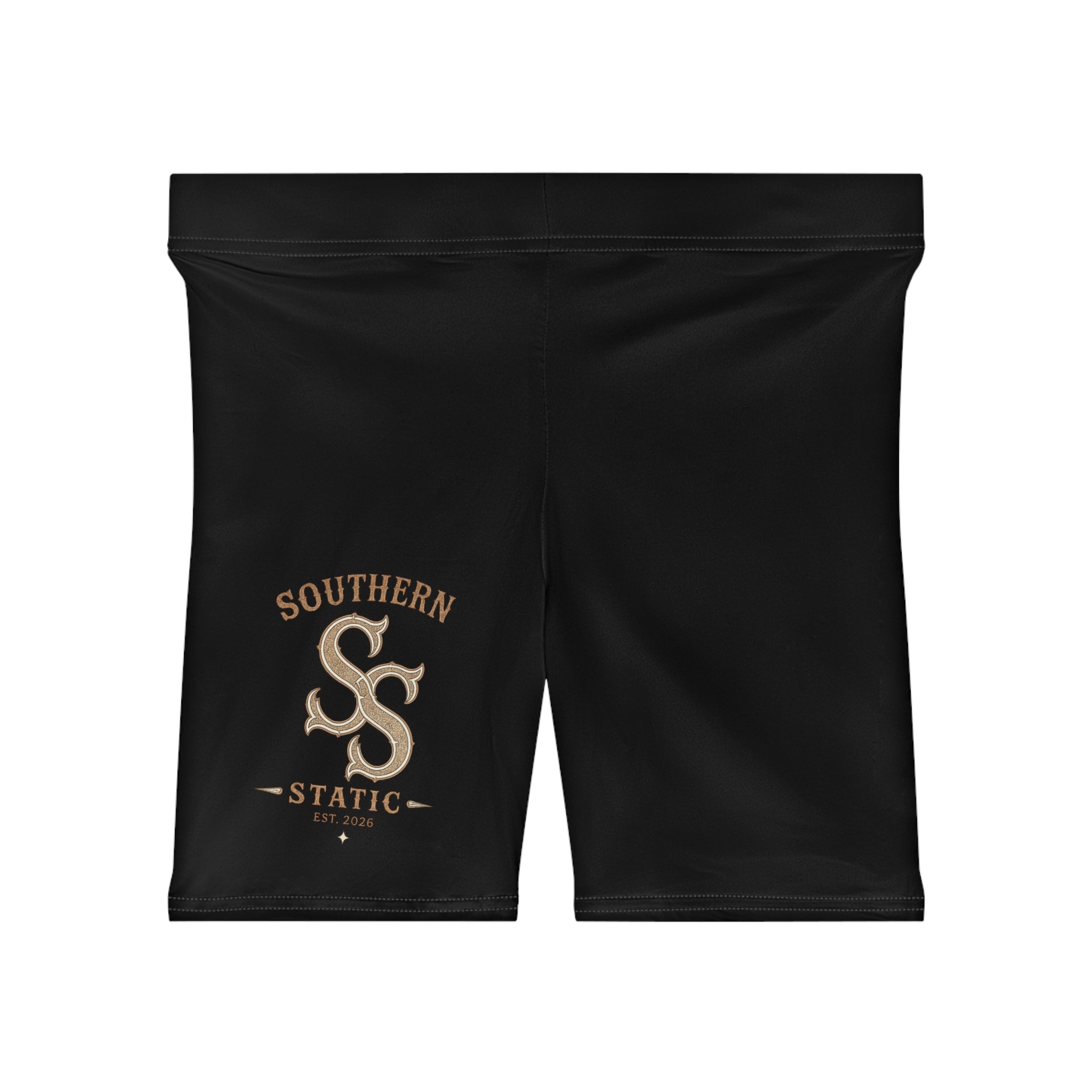 Southern Static Logo Biker Shorts — Women's Athletic Cycling Shorts