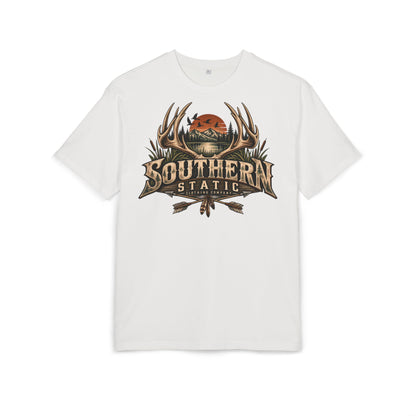 Southern Static Graphic Tee — Vintage Hunting Antlers Shirt