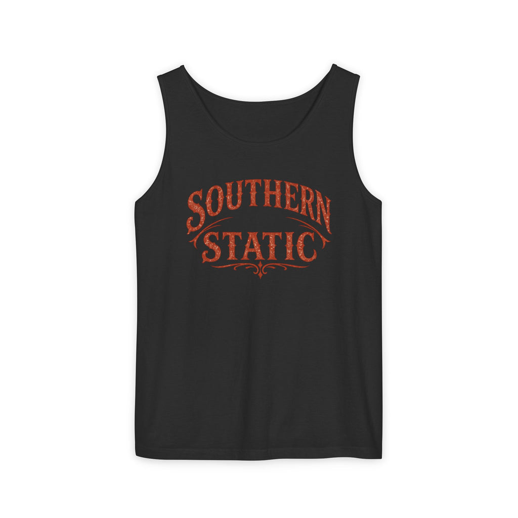 Southern Static Tank Top | Tennessee vintage state outline graphic