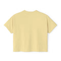 Southern Static Fishing Boxy Tee — Women's Beach Sunset Graphic T-Shirt