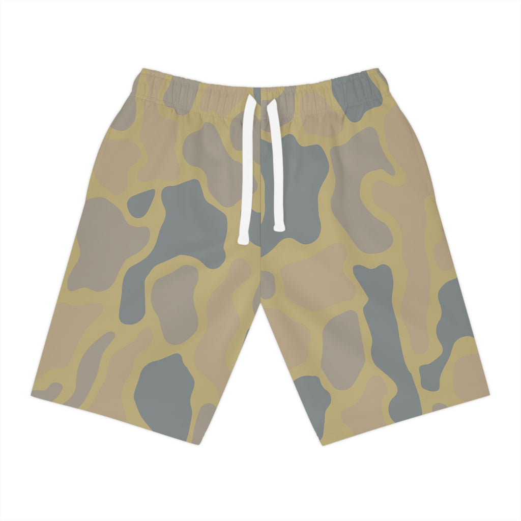 Desert Camo Athletic Shorts — Lightweight AOP Performance Shorts