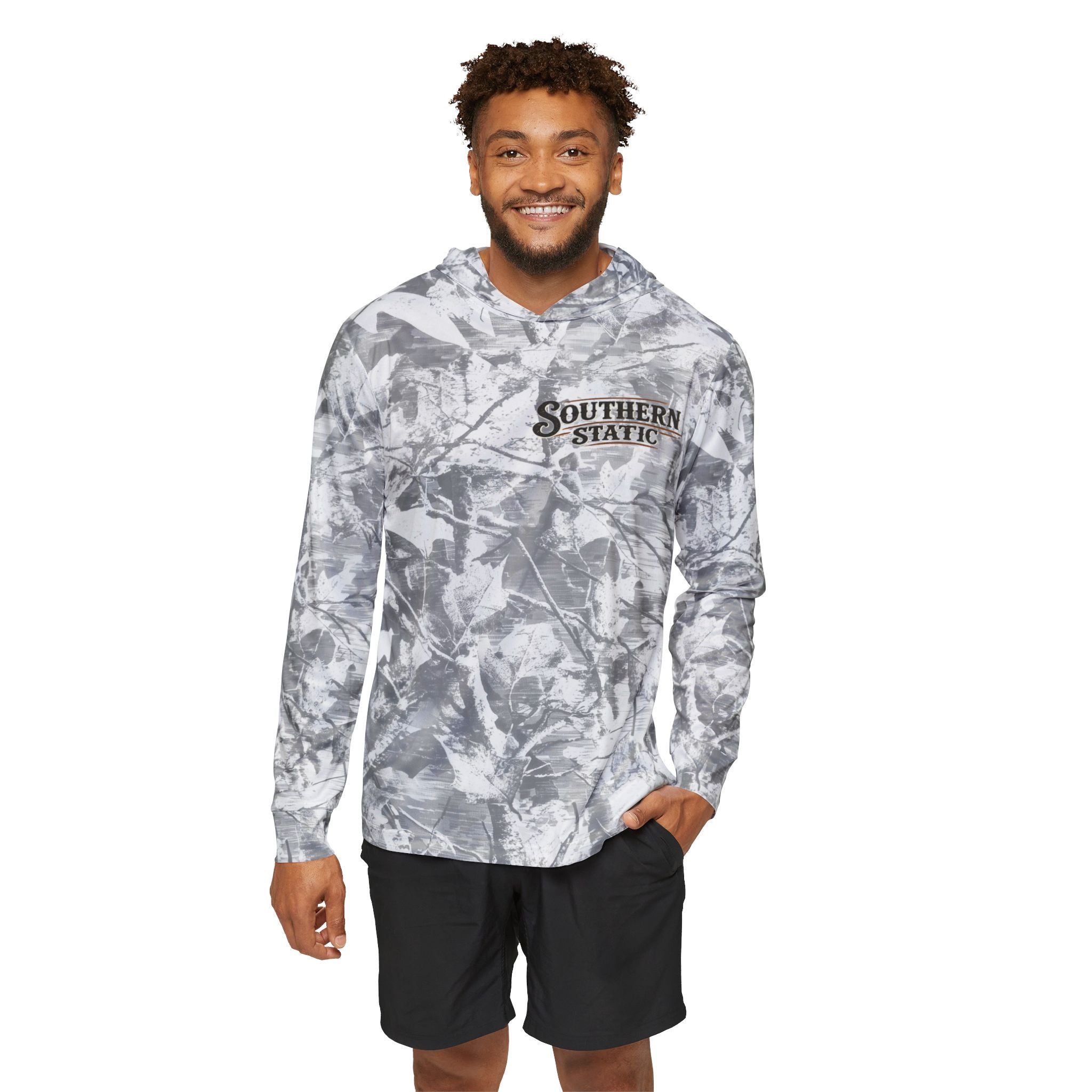 Southern Static Men's Tie-Dye Warmup Hoodie — Lightweight Athletic Pullover