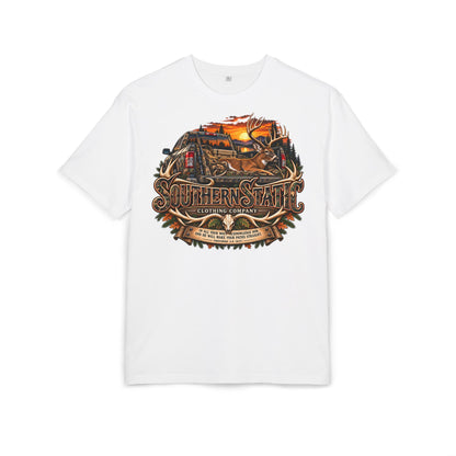 Southern Static Vintage Truck Tee — Retro Sunset Pickup Graphic T-Shirt