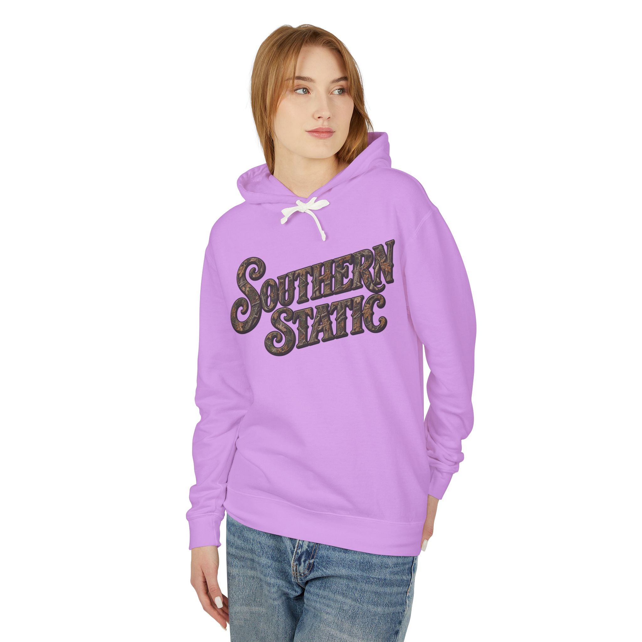 Southern Static Hoodie — Retro Distressed Band Logo Pullover