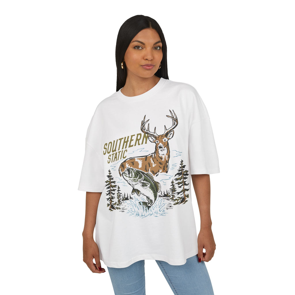 Southern Static Deer & Fish Graphic Tee