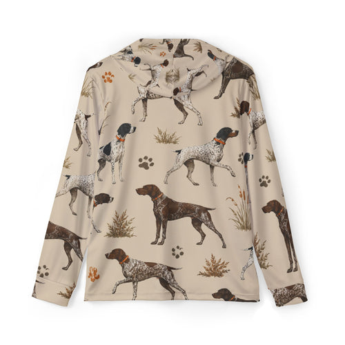 Dog Pattern Hoodie | Paw Prints, Bones & Hearts Allover Print