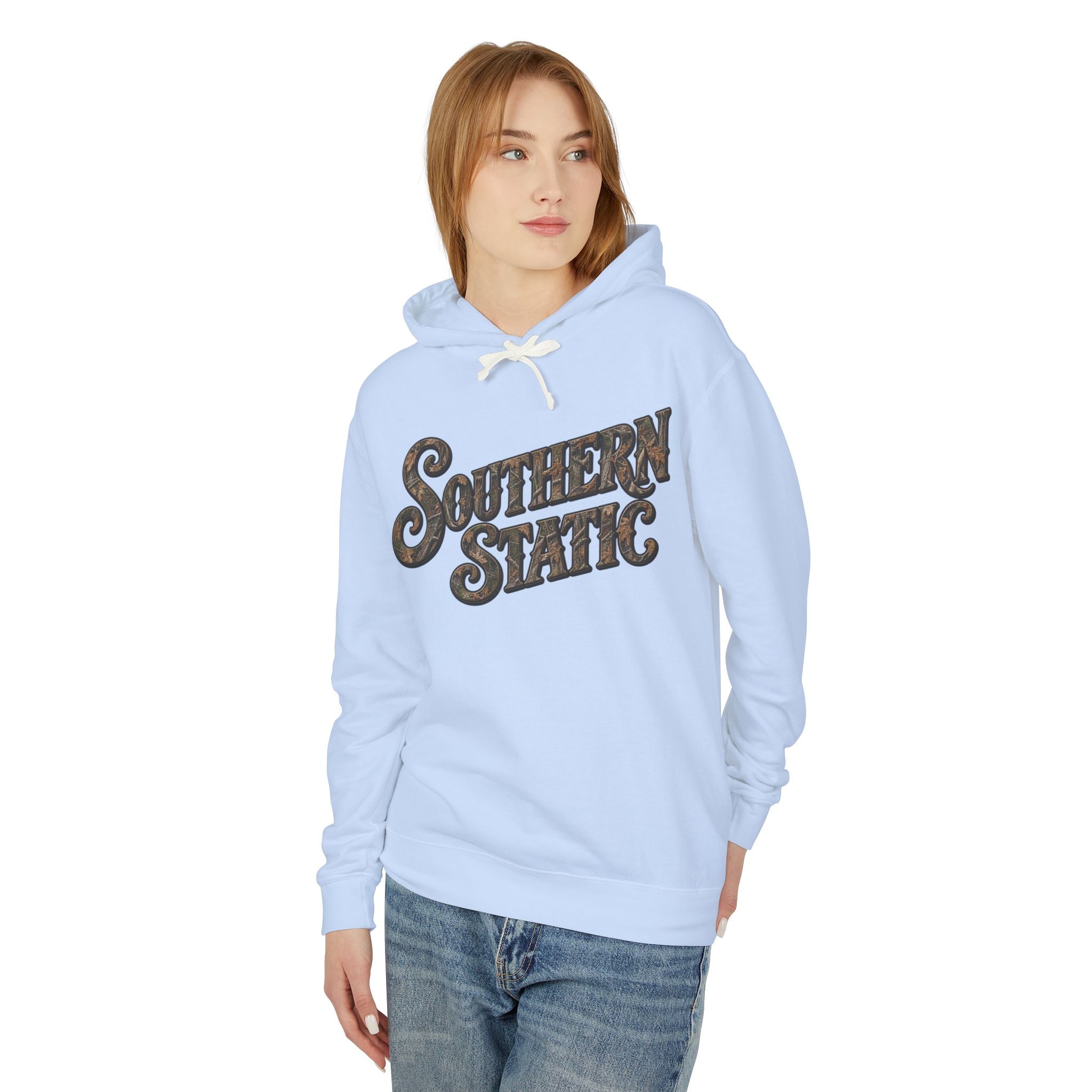 Southern Static Hoodie — Retro Distressed Band Logo Pullover