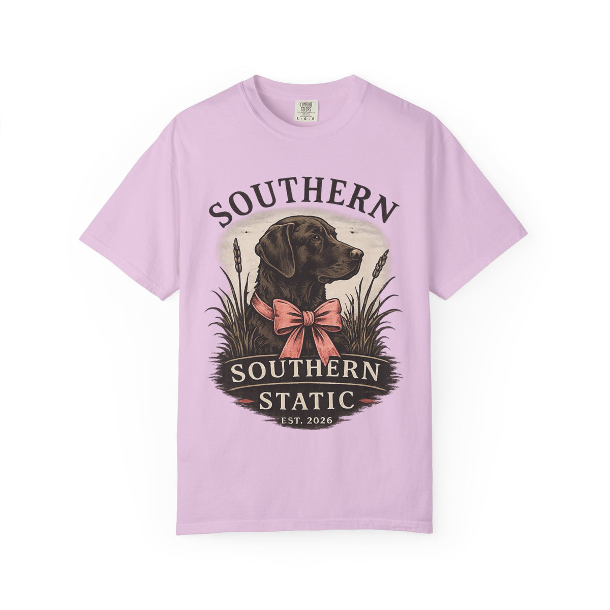 Southern Static Labrador Graphic T-Shirt — Vintage Dog Tee