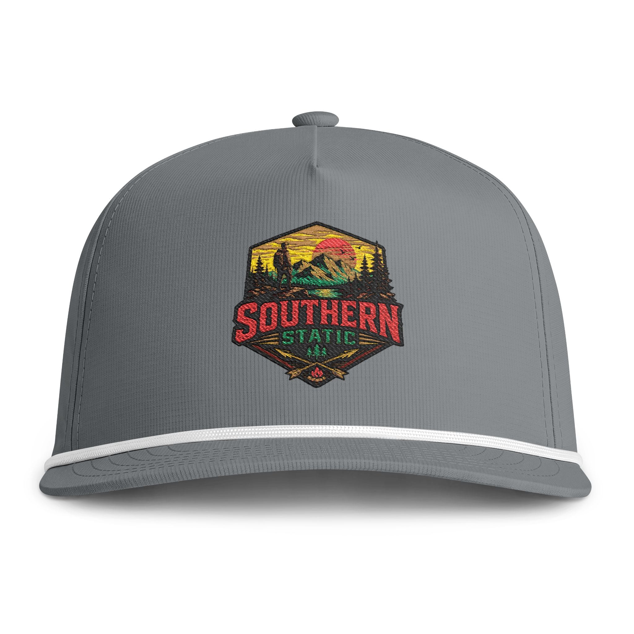 Sunwashed Rope Cap - Southern State Vintage Patch Hat
