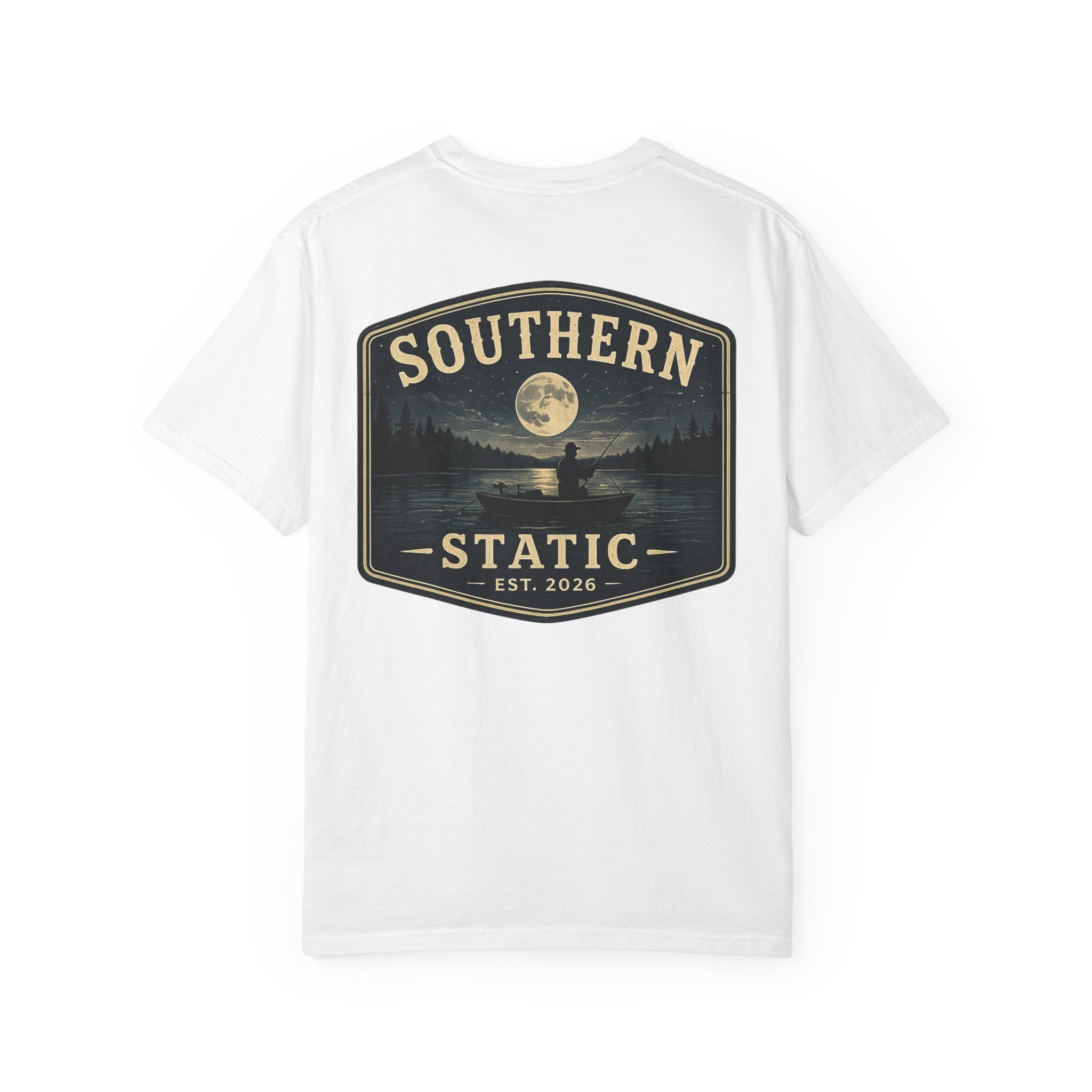 Southern Static Moonlit Lake T-Shirt