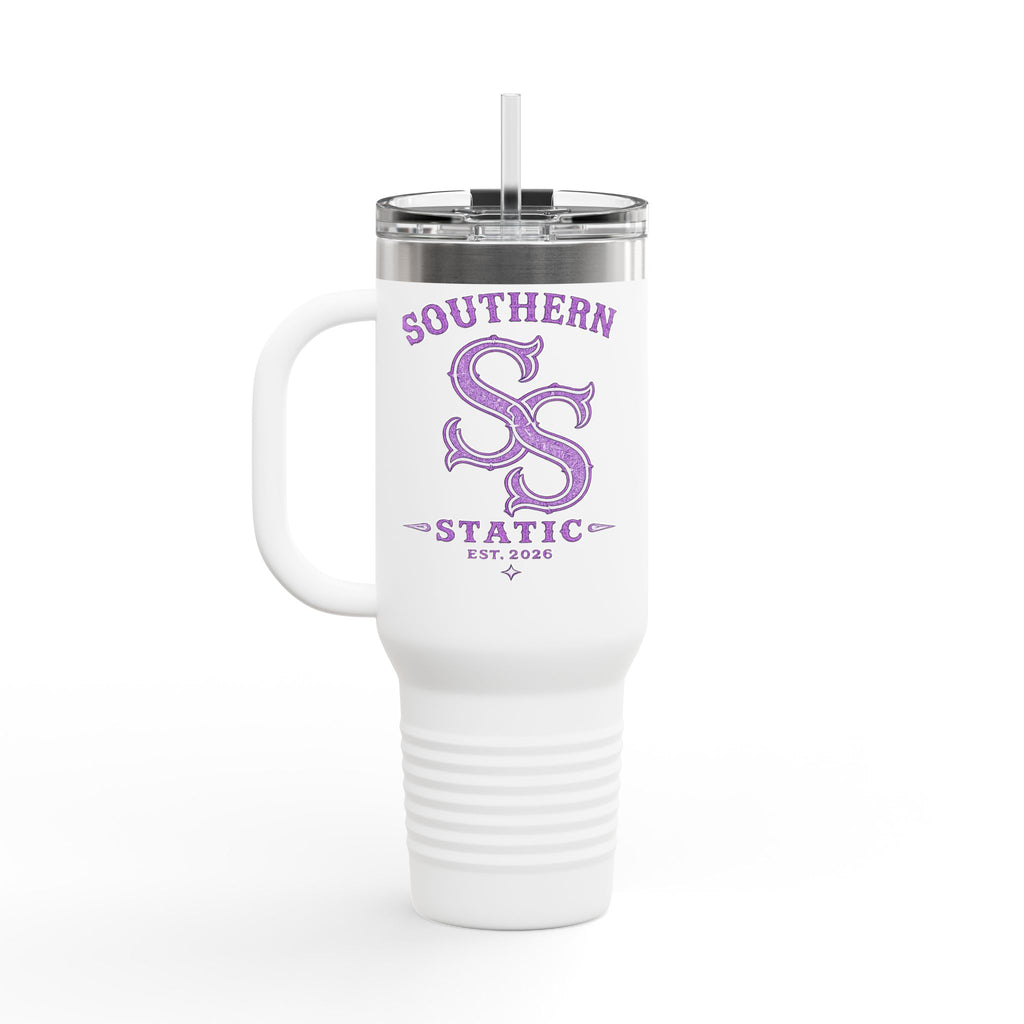 40oz Insulated Travel Mug — Southern Static Logo Stainless Tumbler
