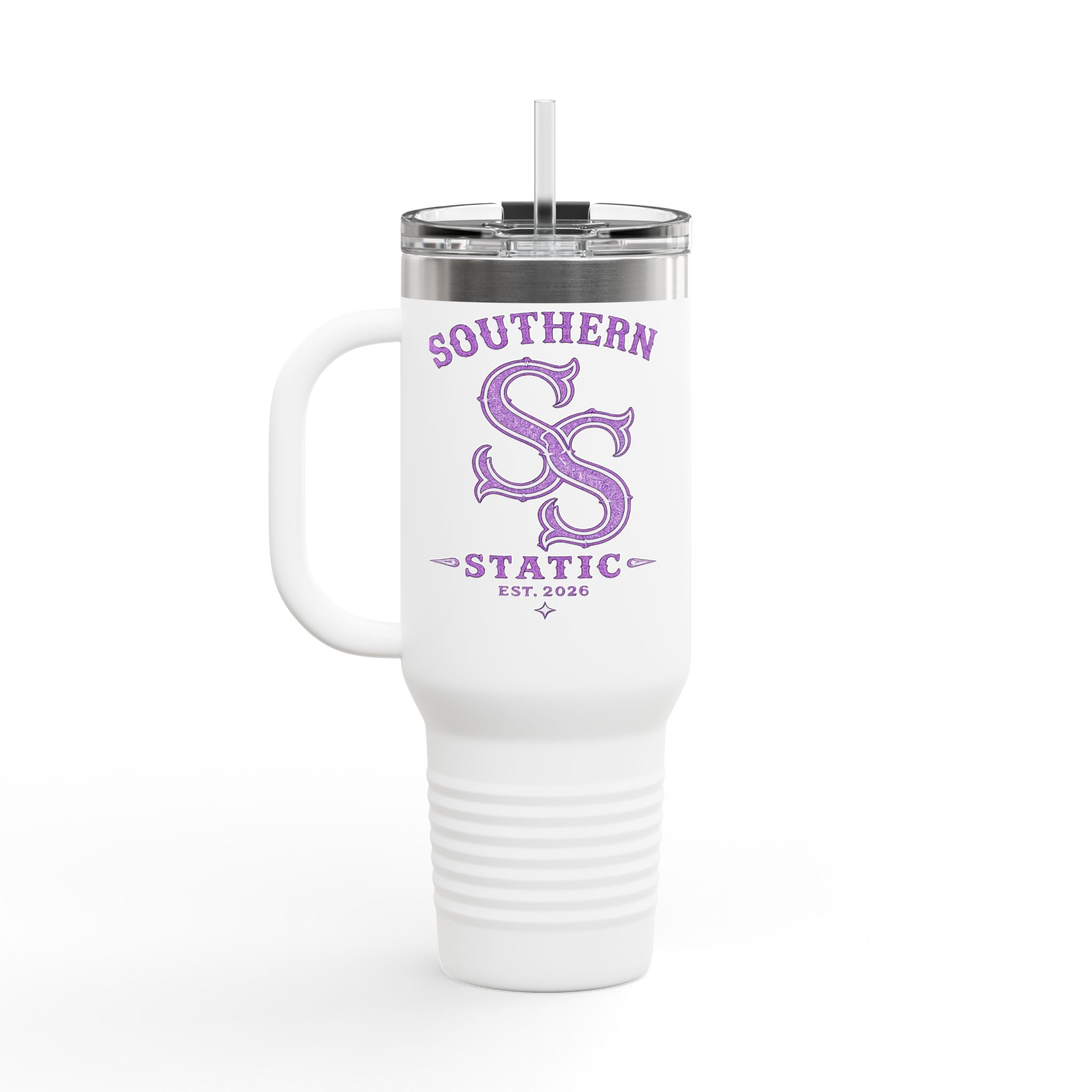 40oz Insulated Travel Mug — Southern Static Logo Stainless Tumbler
