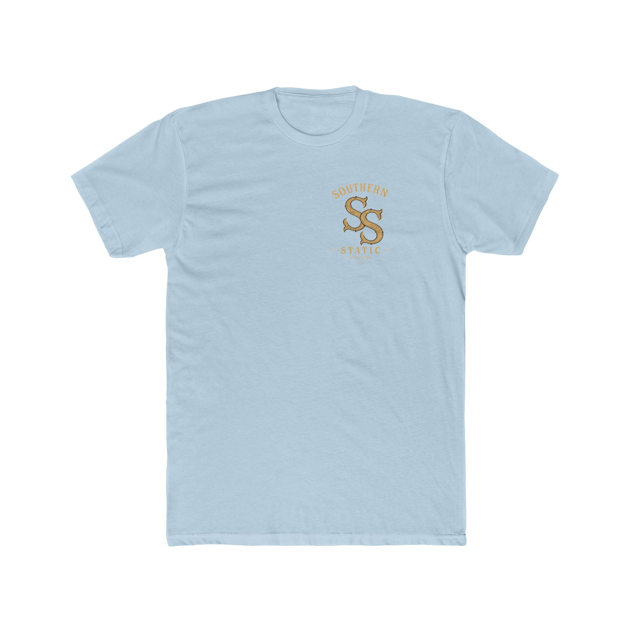 Southern Static Cabin Tee — Rustic Mountain Logo T-Shirt