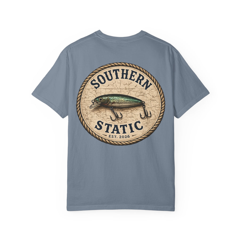 Fishing Logo T-Shirt — "Southern Static" Lure Graphic