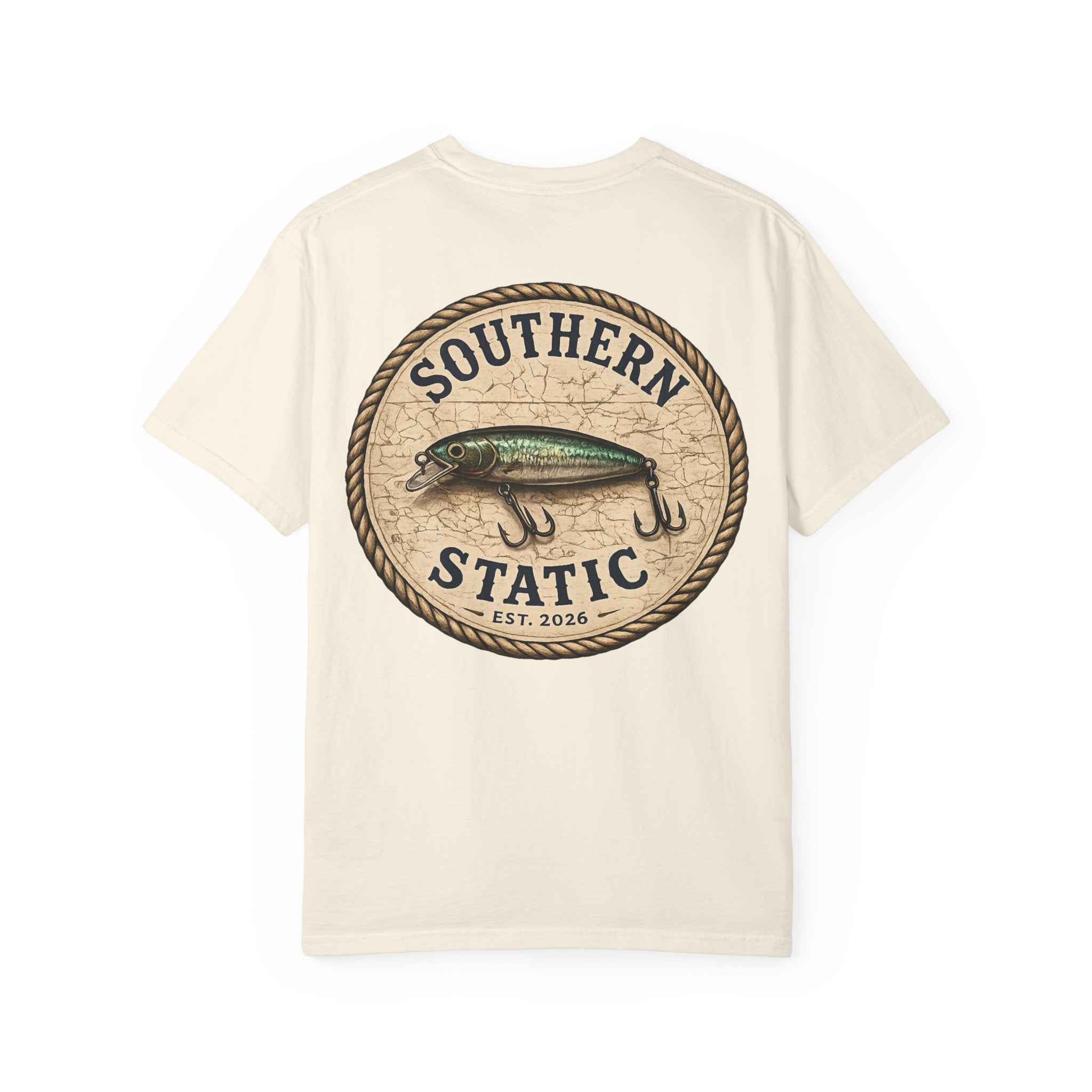 Fishing Logo T-Shirt — "Southern Static" Lure Graphic