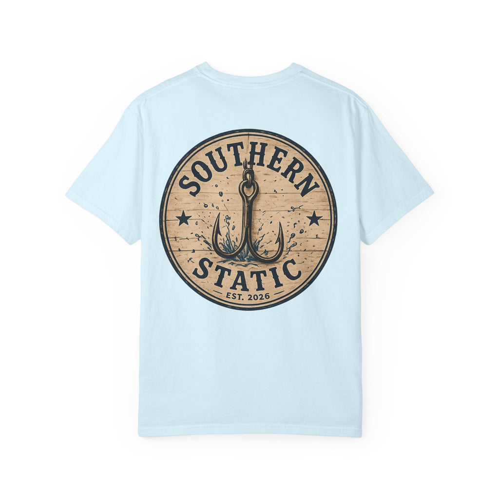 Southern Static Fishing T-Shirt — Rustic Anchor Logo Tee