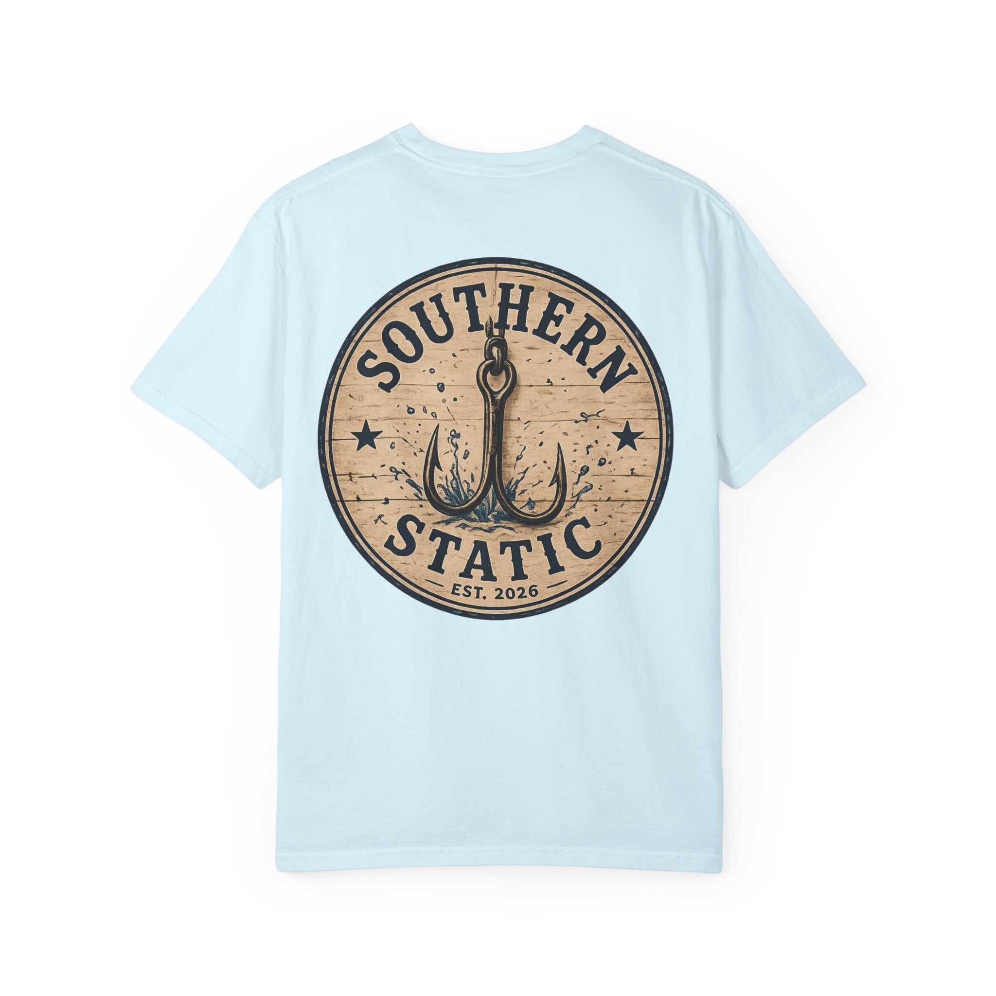 Southern Static Fishing T-Shirt — Rustic Anchor Logo Tee