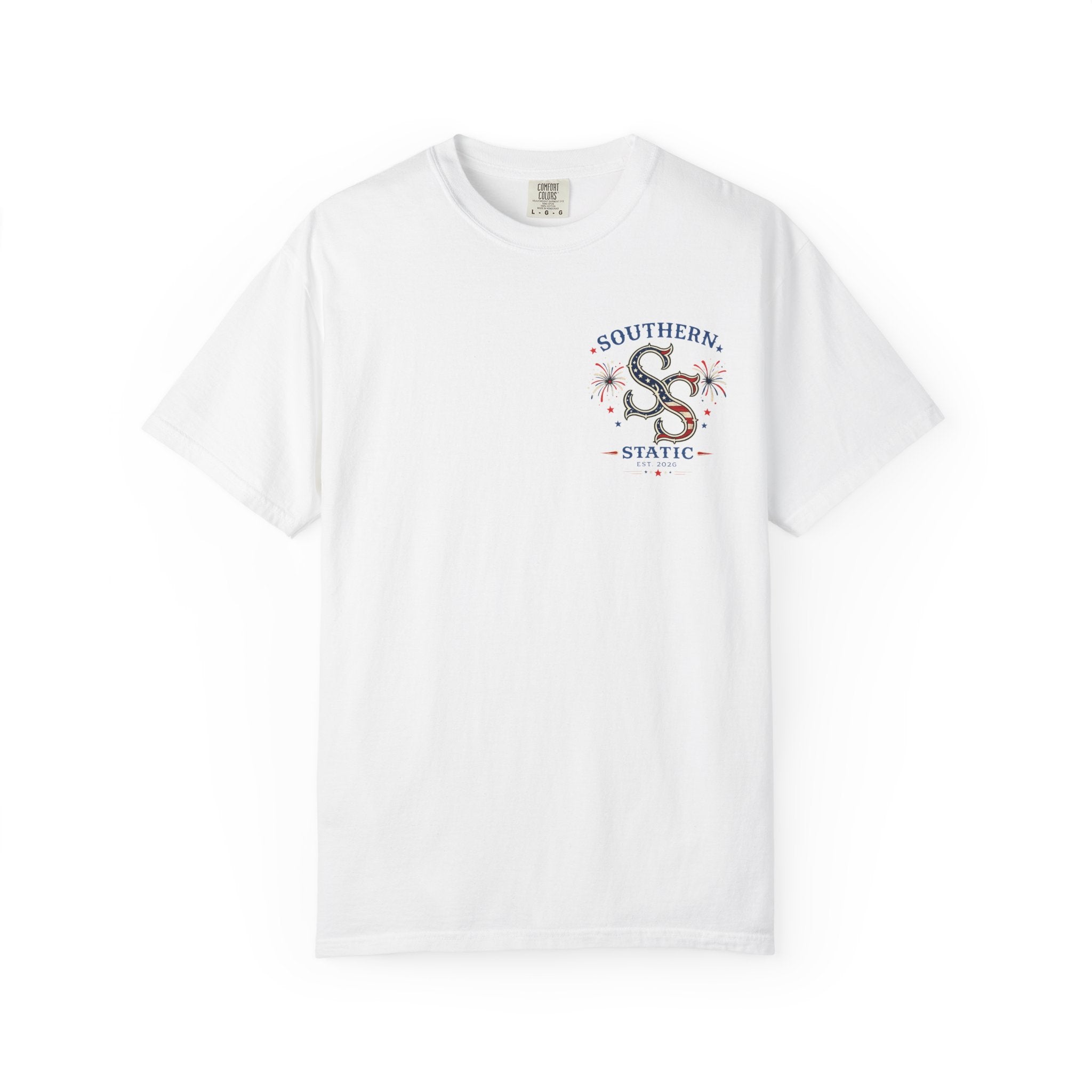 Southern Static Pinwheel T-Shirt — Patriotic Retro Graphic Tee