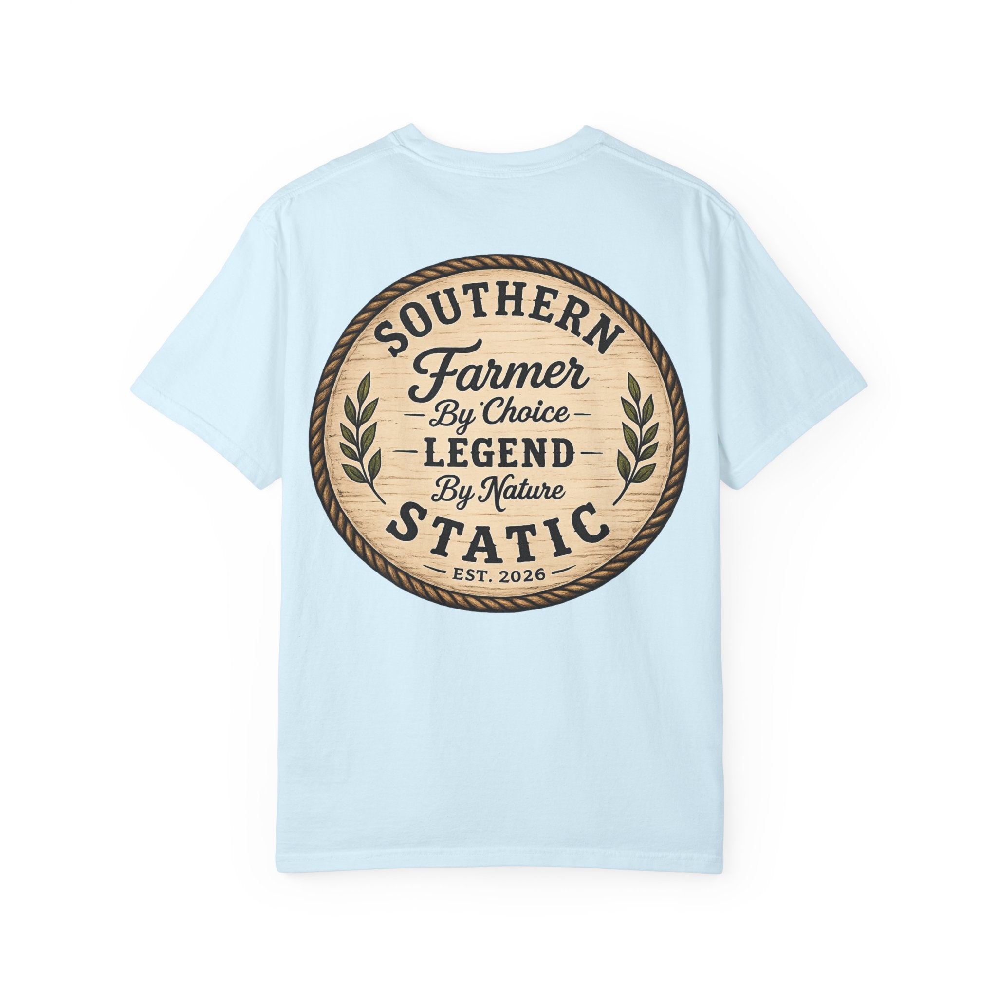 Southern Farmer By Choice T-Shirt — 'Southern Static' Vintage Farm Logo