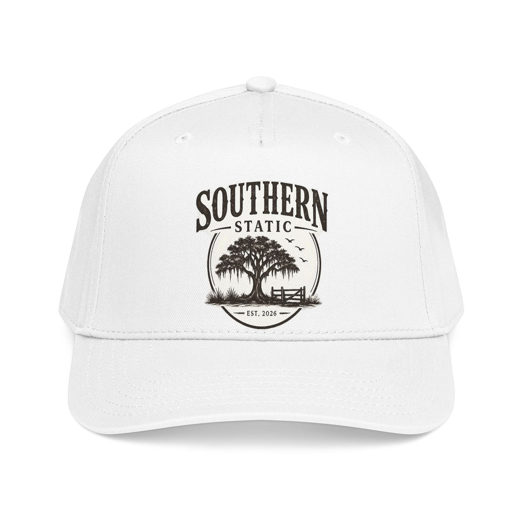 Southern Static Baseball Cap – Vintage Oak Tree Logo