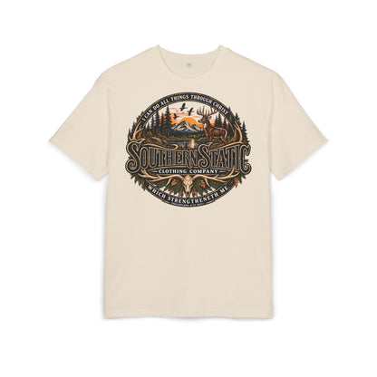 Southern Static Graphic Tee — Outdoor Vintage Sunset Design