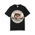 Bass Fishing Graphic T-Shirt — "Southern Static" Vintage Pond Logo