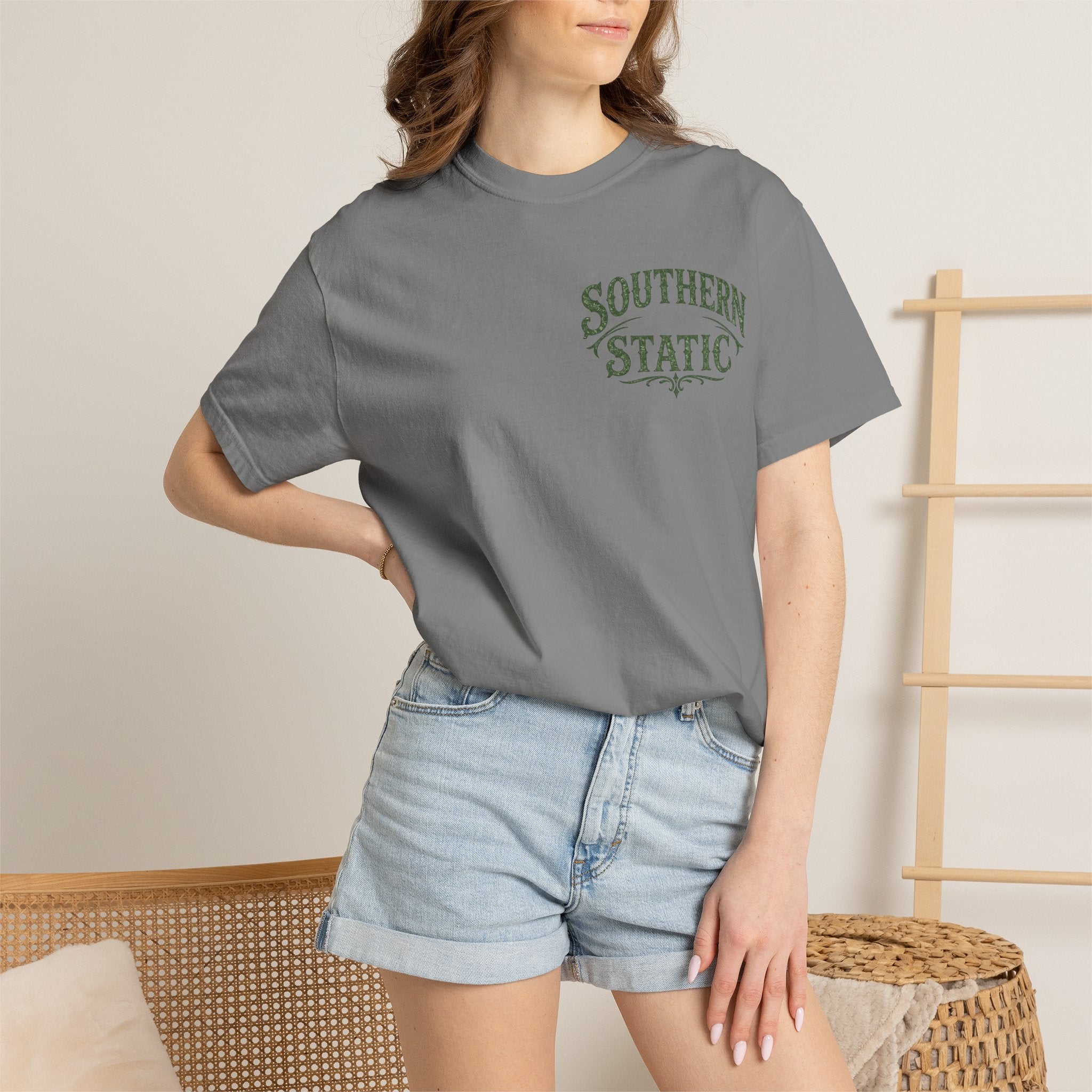 Southern Static Green Logo T-Shirt