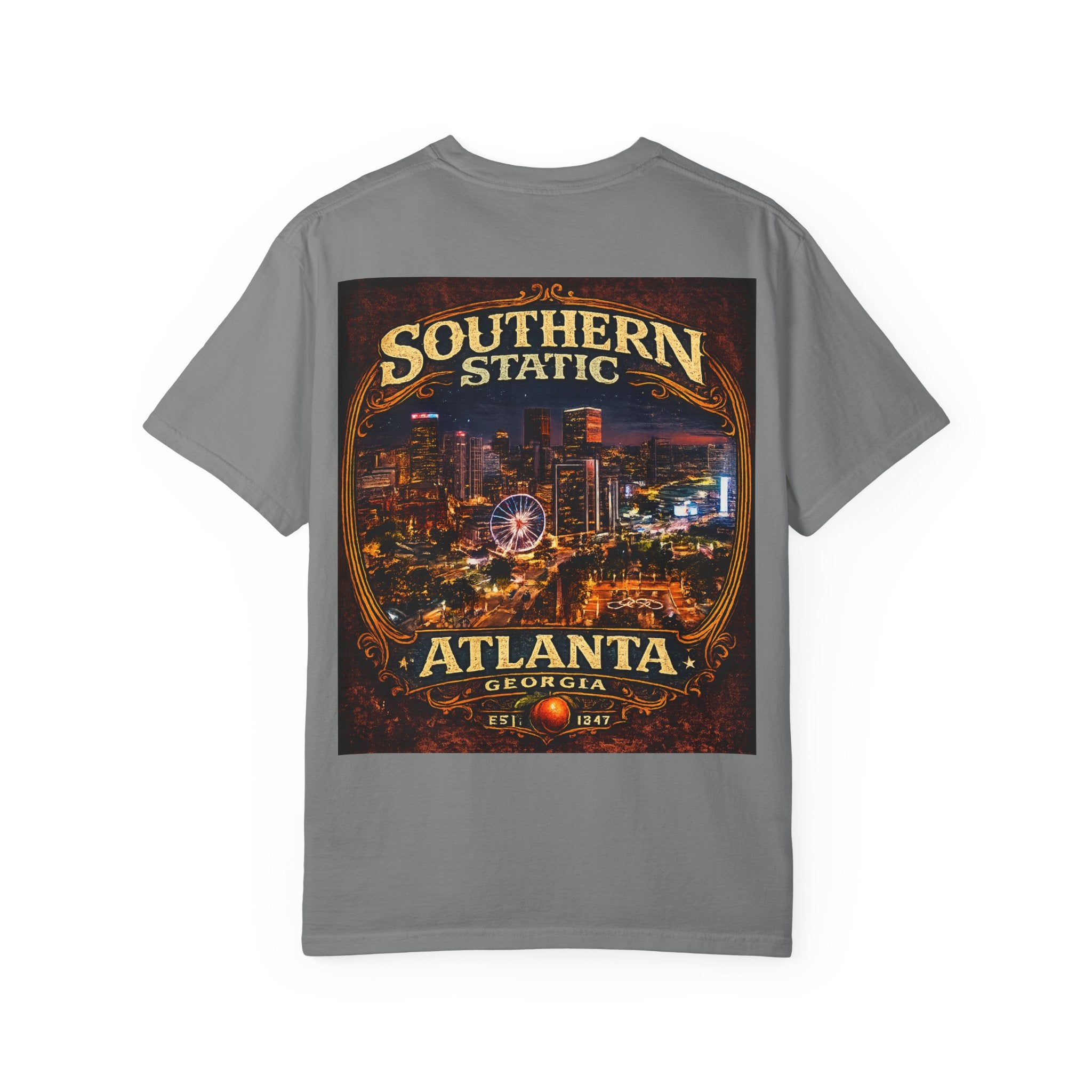 Atlanta Nightscape T-Shirt — Southern Static Vintage Cityscape Tee