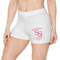 Athletic Women's Shorts — Southern Static logo, Pink Monogram