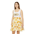 Southern Static logo floral skater dress | yellow daisy print