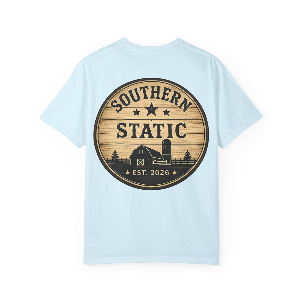 Southern Static Barn Logo T-Shirt — Rustic Farmhouse Graphic Tee