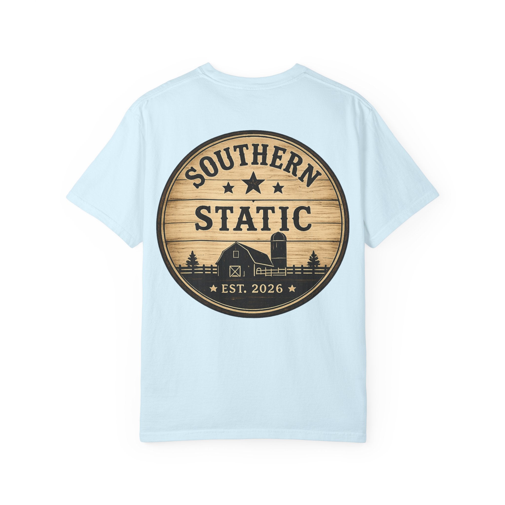 Southern Static Barn Logo T-Shirt — Rustic Farmhouse Graphic Tee