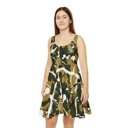Skater Dress — Camo Splatter "Southern Strong" Women's Sundress
