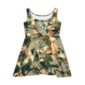 Floral Camo Skater Dress — Green Botanical AOP