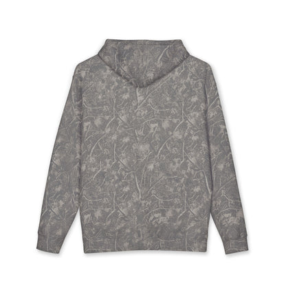 Southern Static Camo Hoodie — Outdoor Hunting Hoodie with Orange Logo