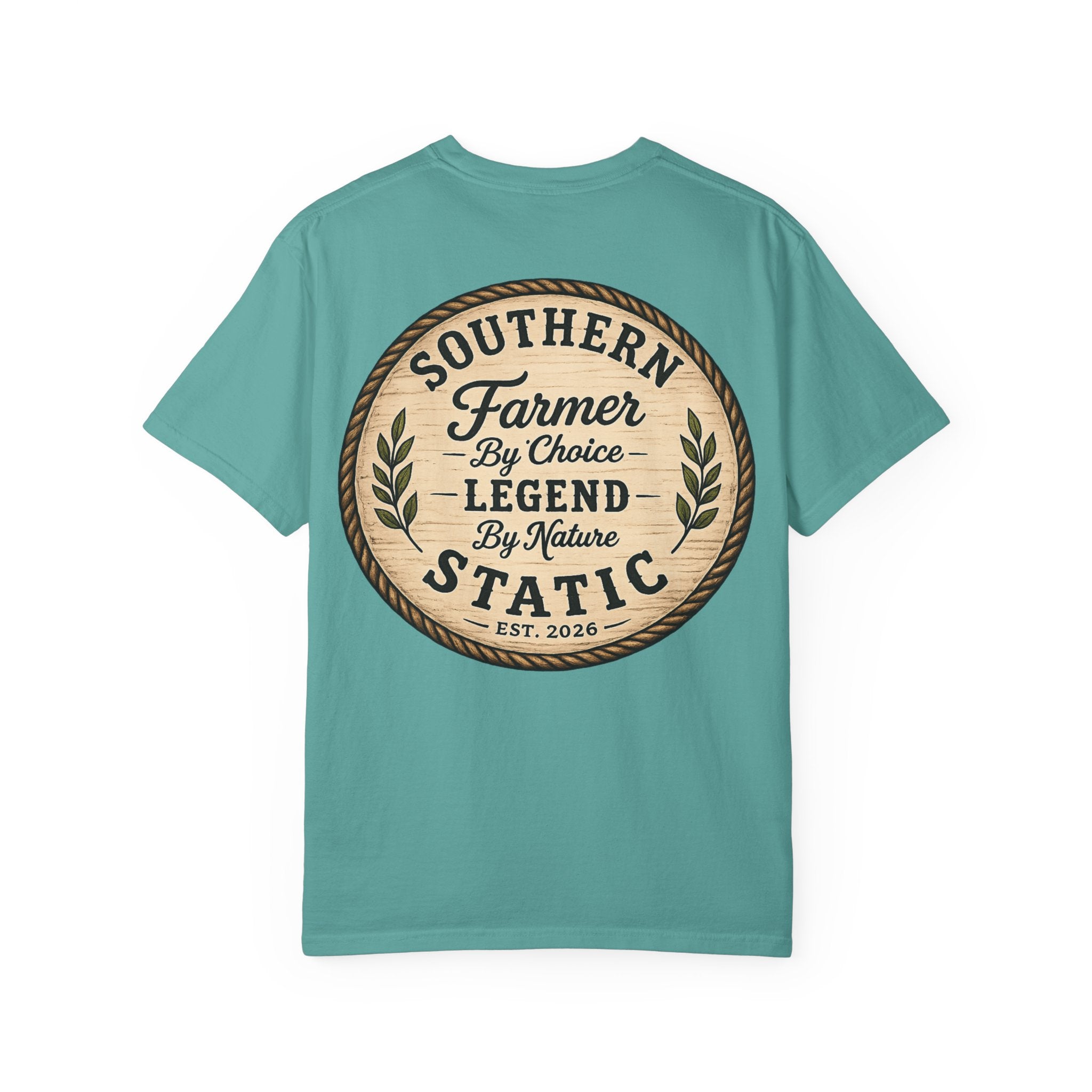 Southern Farmer By Choice T-Shirt — 'Southern Static' Vintage Farm Logo