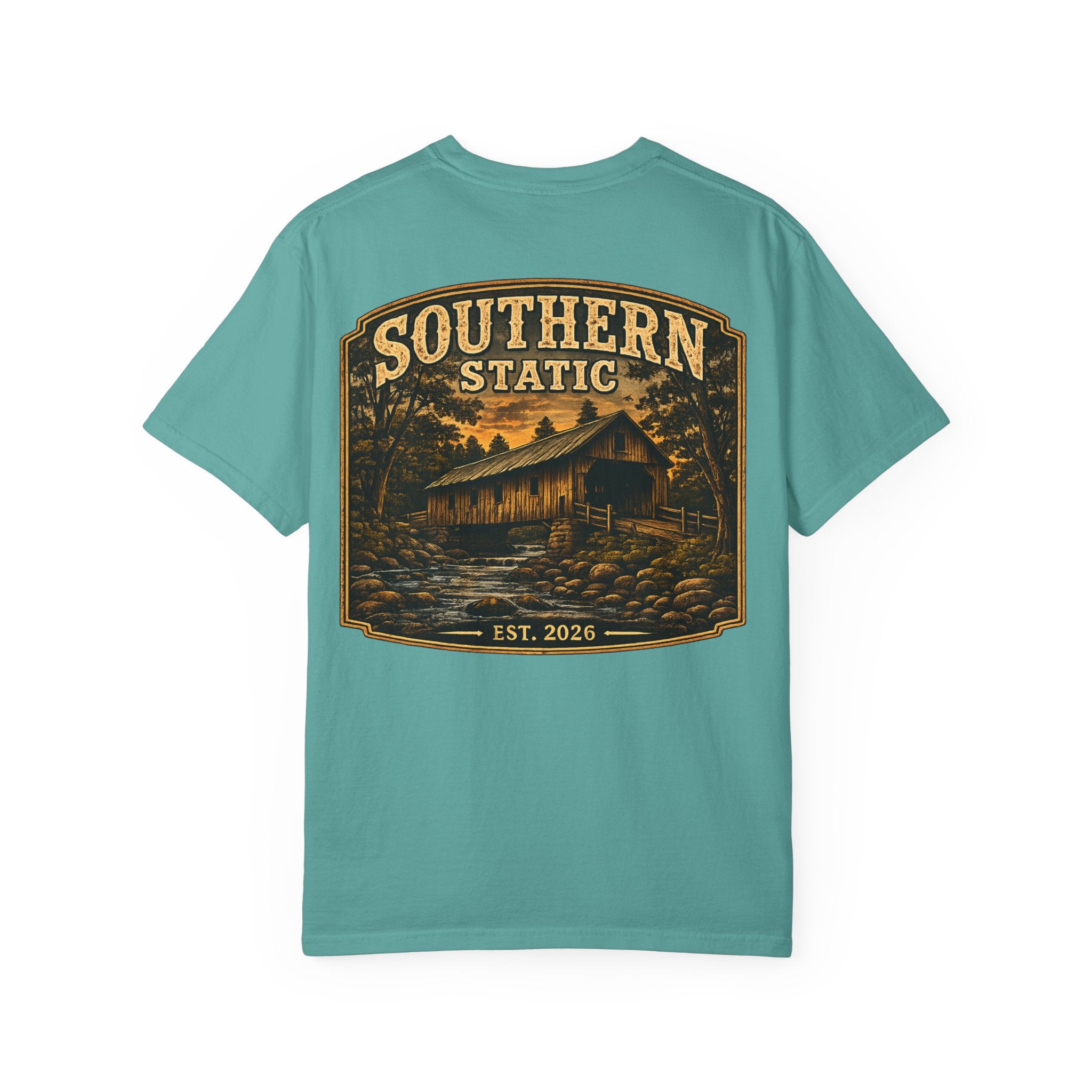 Southern Static Cabin Graphic T-Shirt