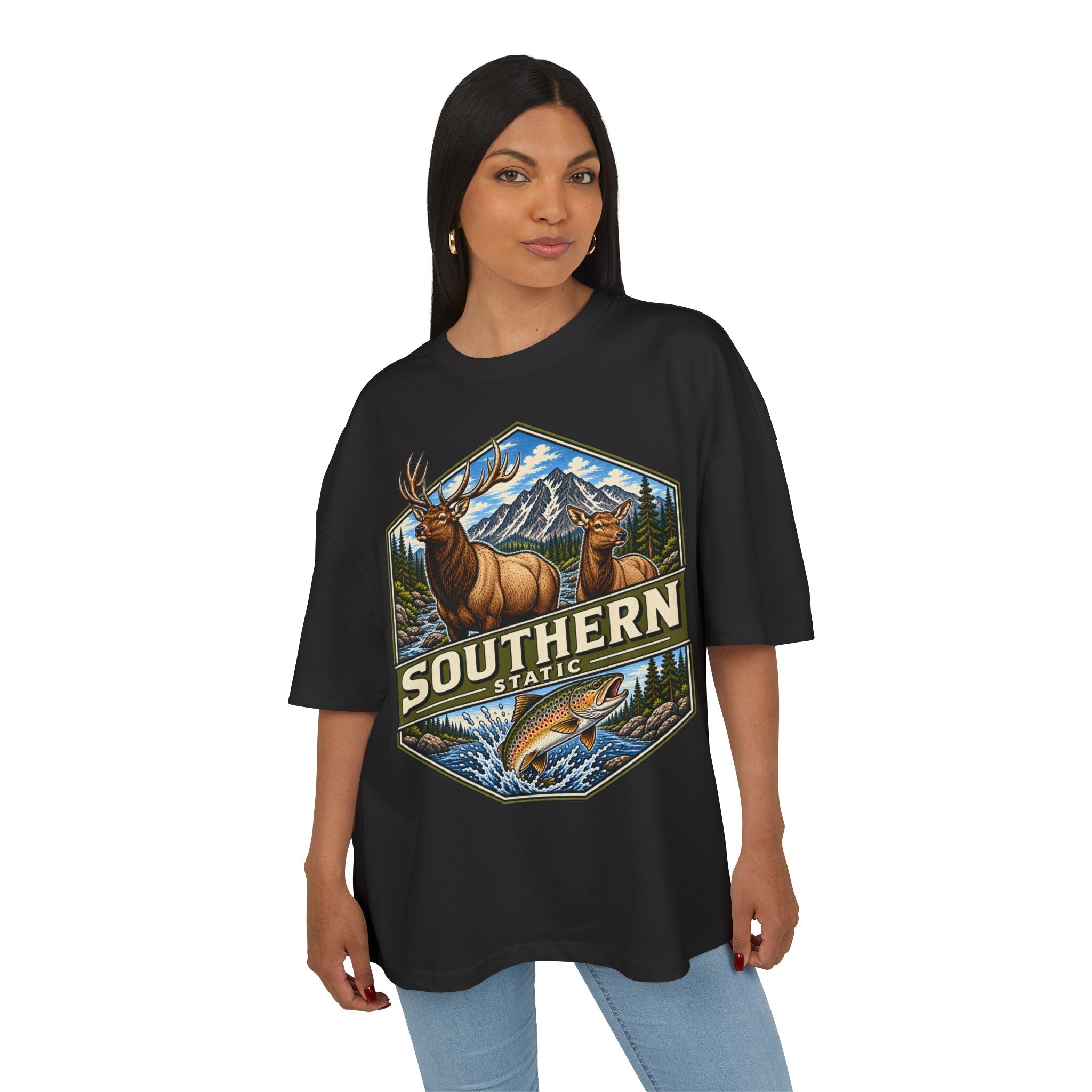 Southern Wilderness Graphic Tee — Elk & Trout Outdoor Nature T-Shirt