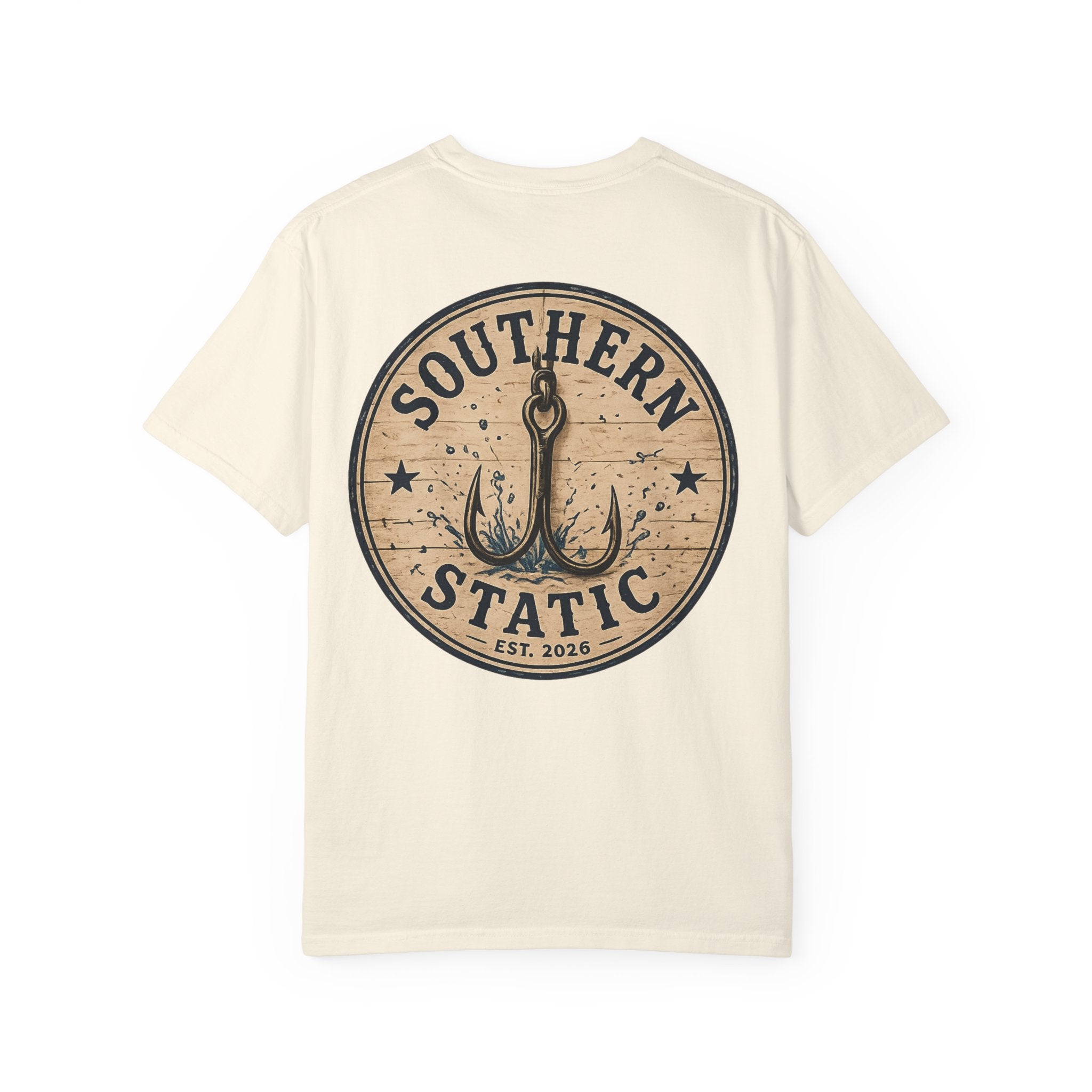 Southern Static Fishing T-Shirt — Rustic Anchor Logo Tee