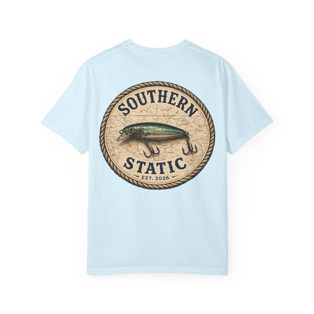 Fishing Logo T-Shirt — "Southern Static" Lure Graphic
