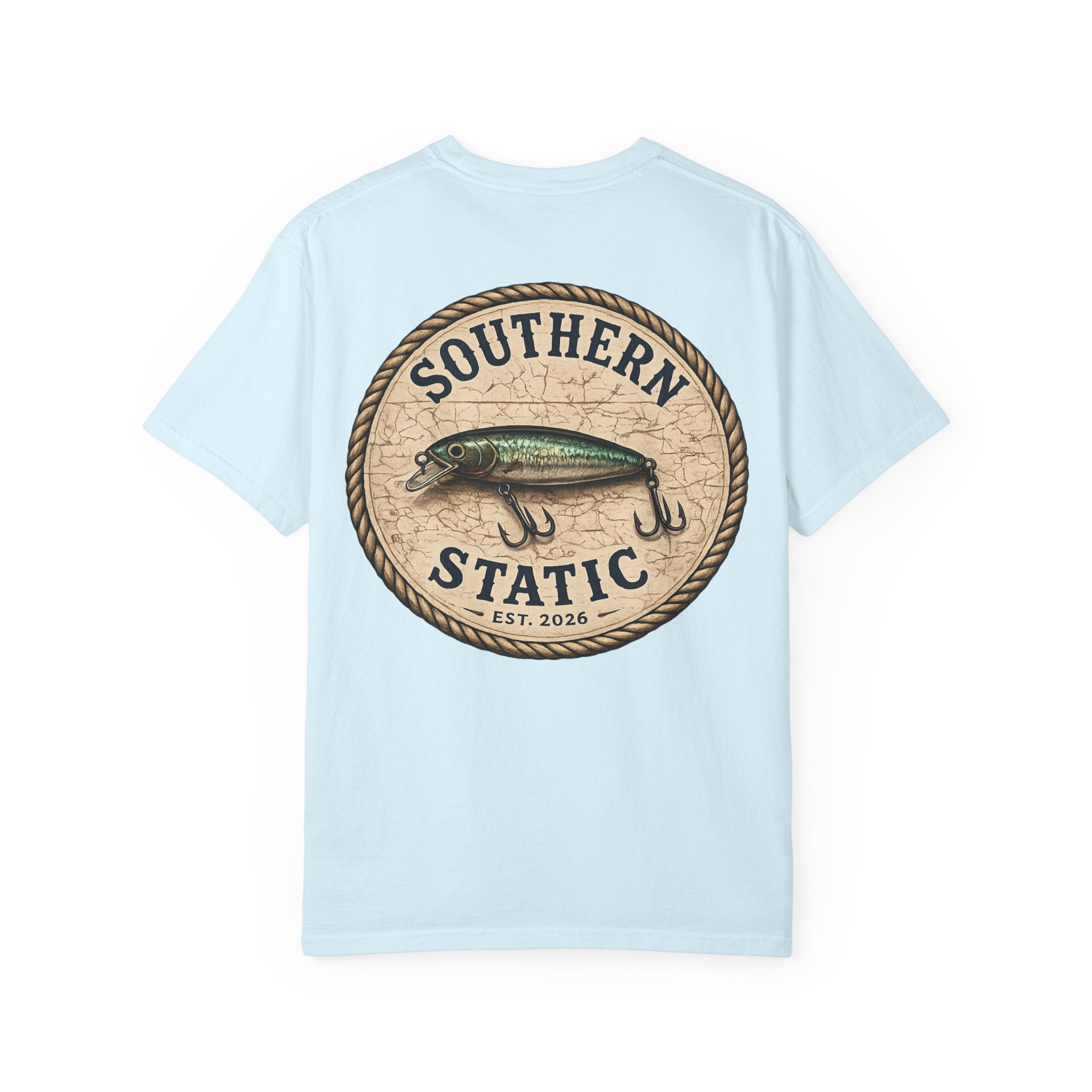 Fishing Logo T-Shirt — "Southern Static" Lure Graphic