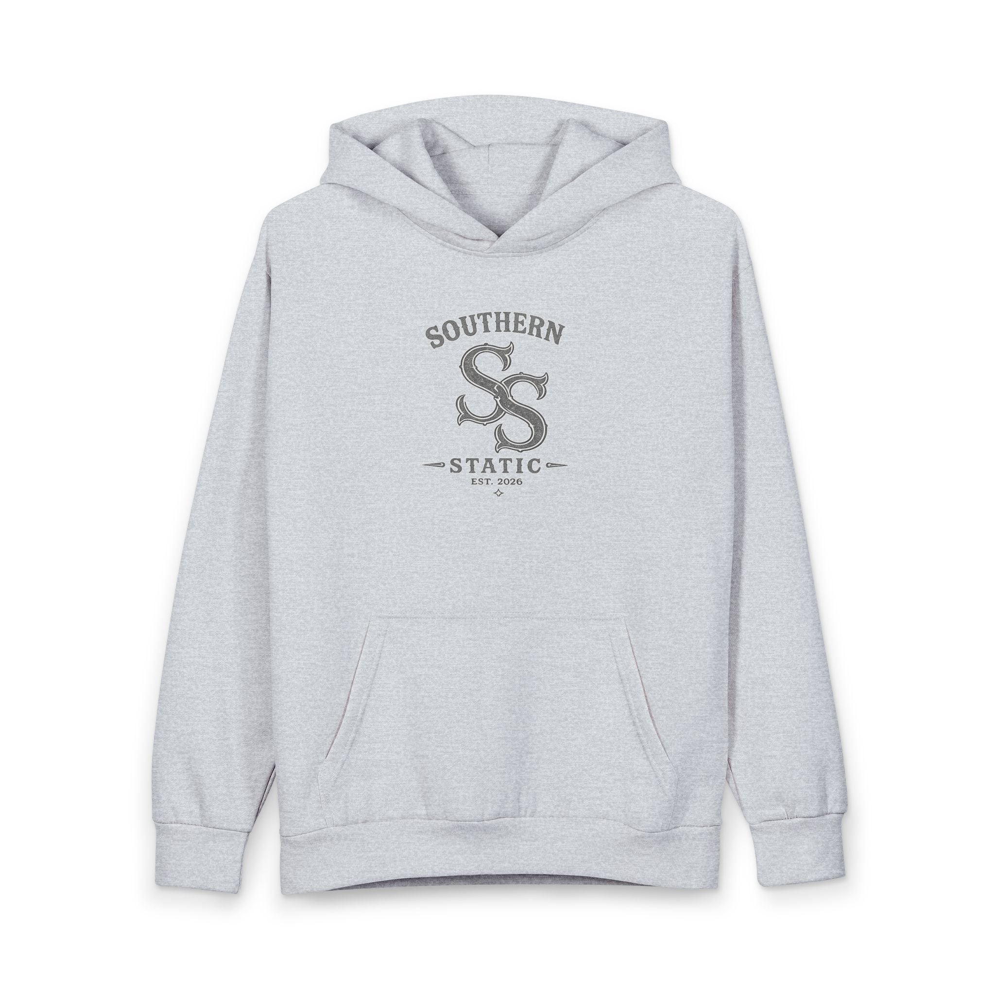 Southern Static Logo Hoodie — Vintage Collegiate Pullover