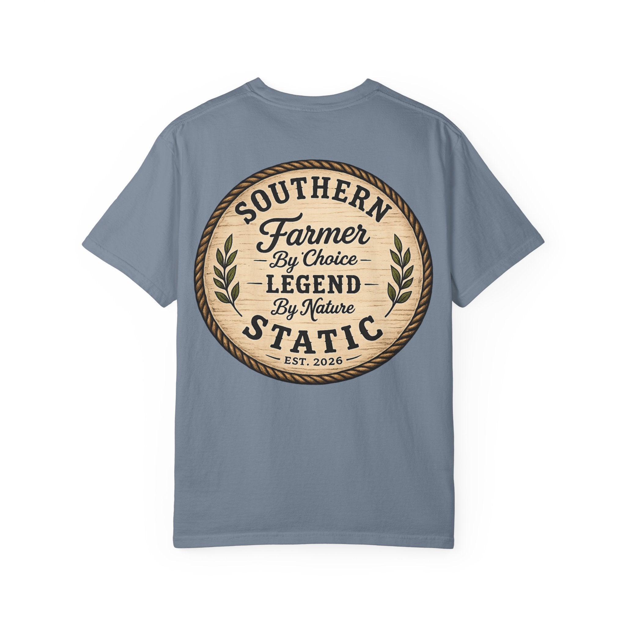 Southern Farmer By Choice T-Shirt — 'Southern Static' Vintage Farm Logo