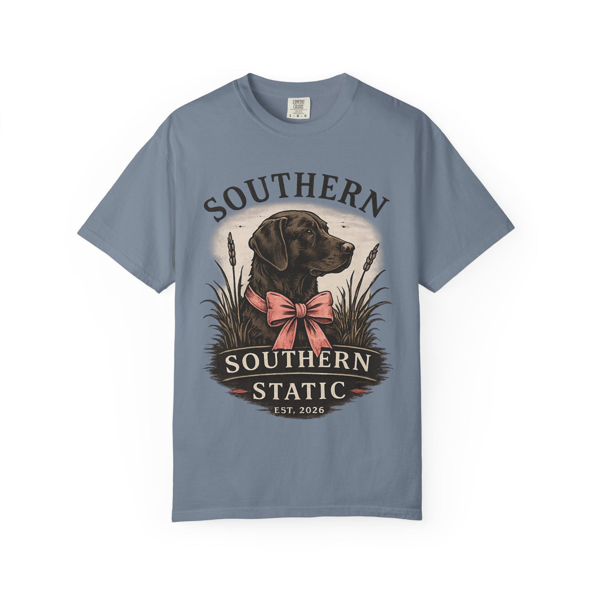 Southern Static Labrador Graphic T-Shirt — Vintage Dog Tee