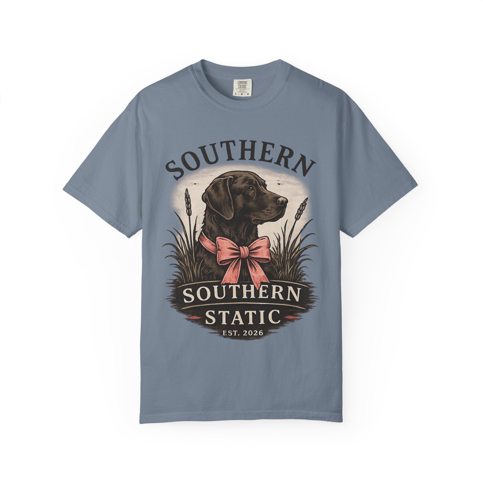 Southern Static Labrador Graphic T-Shirt — Vintage Dog Tee